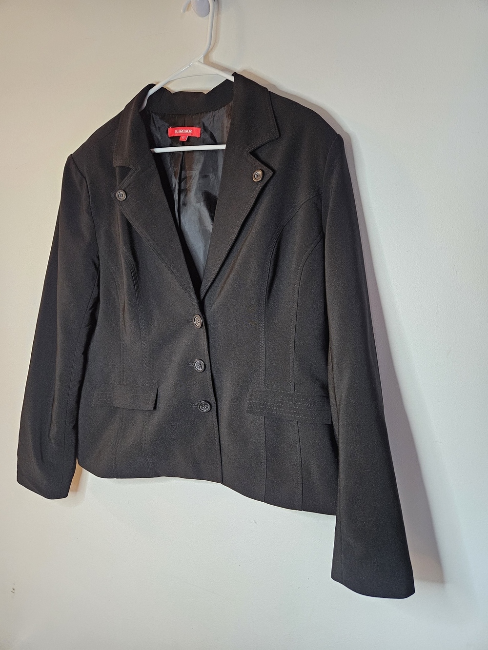 Le Grenier Black Blazer Plus Size 17 Single Breasted Office Workwear Jacket